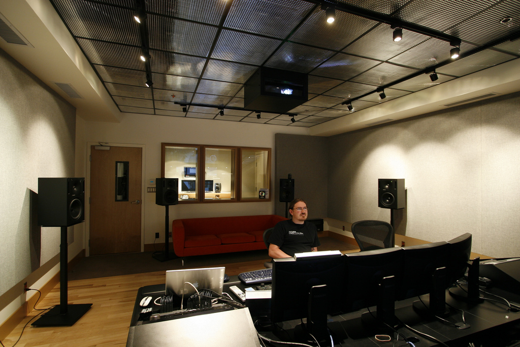 Rob Bridgett at Radical Entertainment 7.1 Sound Studio
