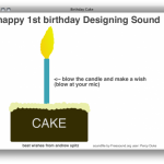 Designing Sound has its Own Virtual Birthday Cake!