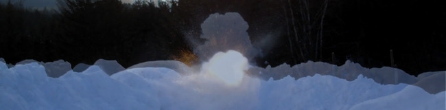 Snow Explosion Composite Image