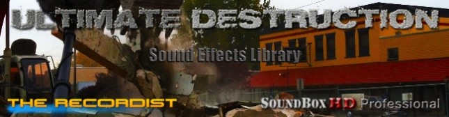 Bang Smash Crash!  Destruction Sound Effects Library