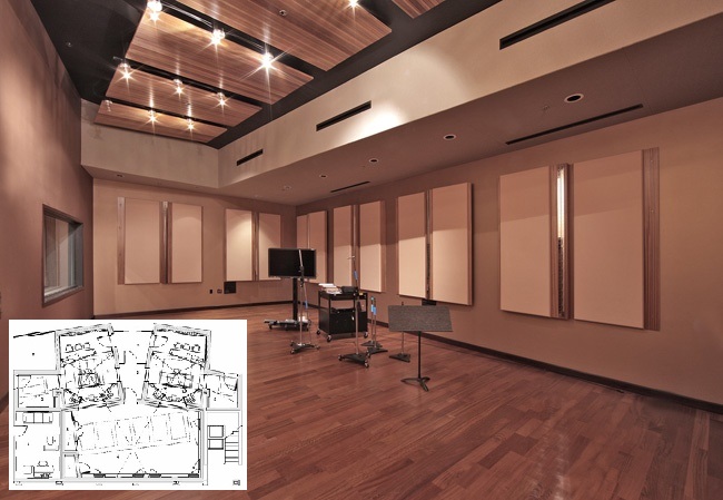 Photo of the live room where I work. Designed by the Walters-Storyk Design Group