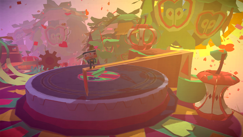 A record deck in Tearaway