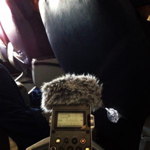 Listening on an airplane (find unique locations to practice).