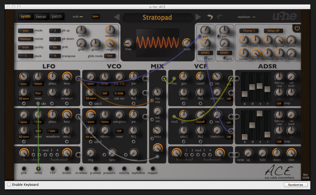 The versatile ACE synth from u-he.