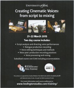 Creating cinematic voices (York)