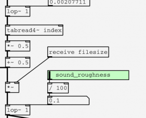 Controls the sound roughness of the audio file