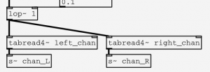 Audio file stereo output