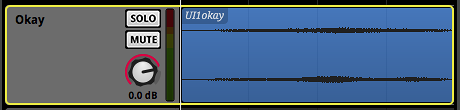 The FMOD Studio track is highlighted with a yellow line when it is selected.
