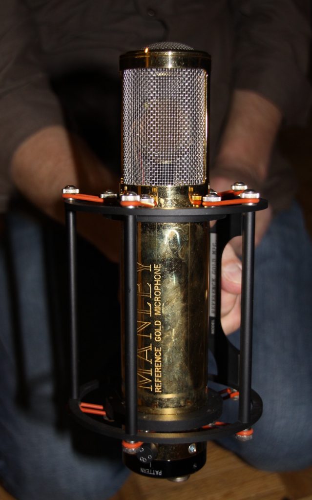 The Manley Reference Gold microphone.