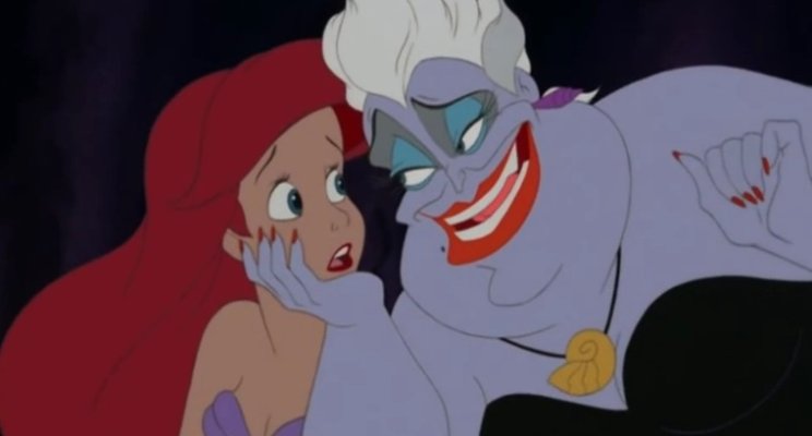Ursula beguiles Ariel into surrendering her voice, and I make a pop culture reference.