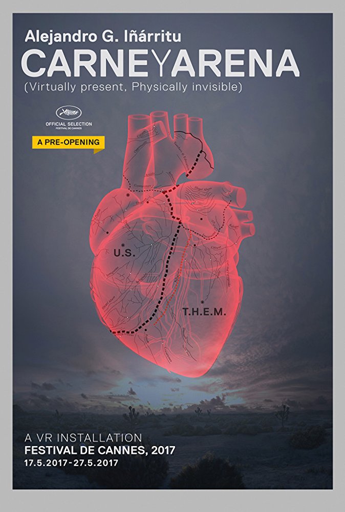 The poster for Alejandro González Iñárritu's virtual reality experience, Carne y Arena.