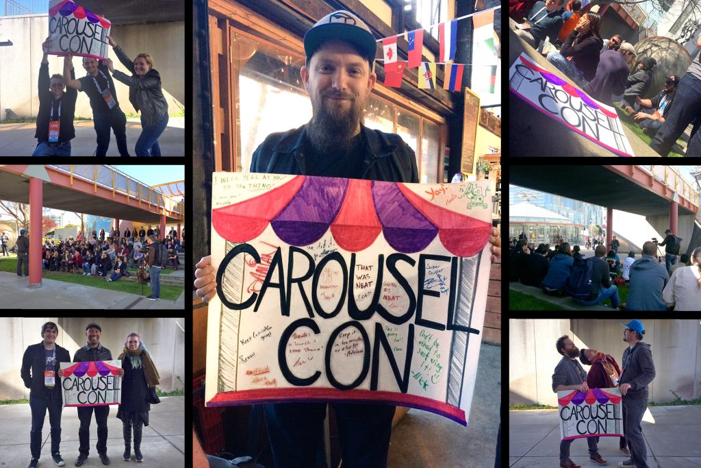 A collage of photos from CarouselCon 2017 